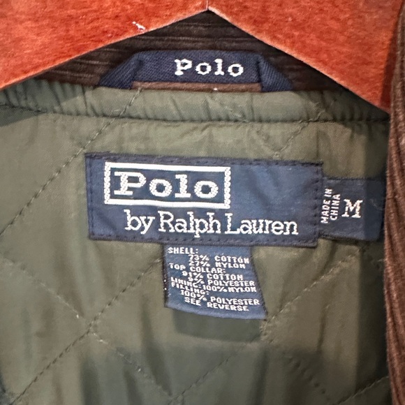 Polo by Ralph Lauren Tan Field Jacket with Brown Collar - Picture 2 of 6